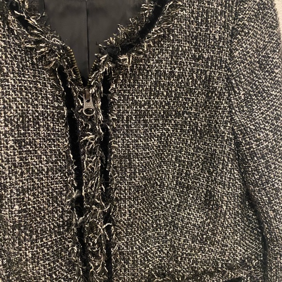 J.Crew Lady Jacket In Sparkling Constellation Tweed Size 4 EUC - Picture 4 of 6